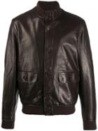 Salvatore Santoro Boxy Leather Jacket - Brown