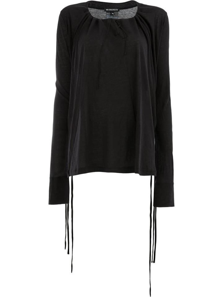 Ann Demeulemeester Longsleeved Blouse - Black