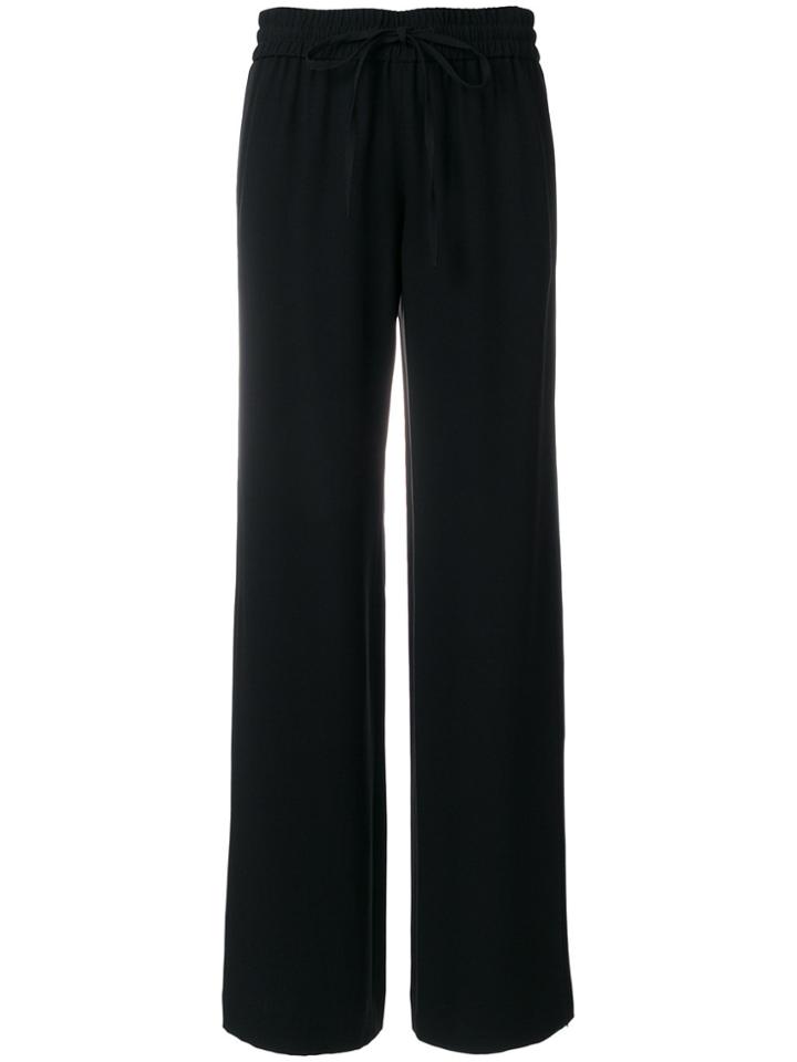 Red Valentino Flared Casual Trousers - Black