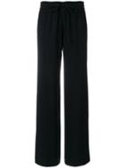 Red Valentino Flared Casual Trousers - Black