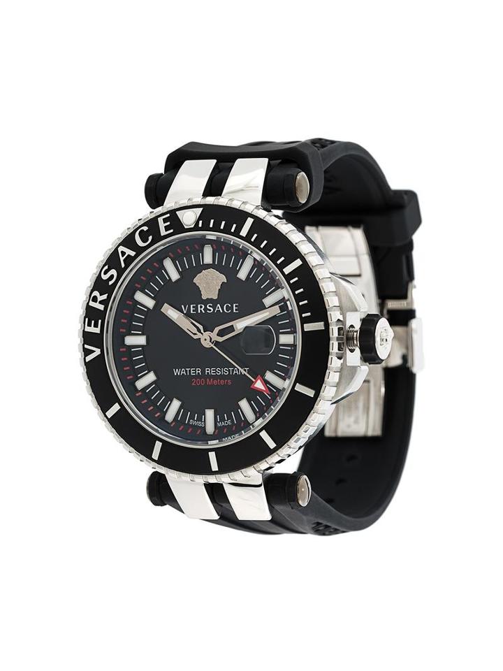 Versace 'v-race Diver' Watch, Men's, Black