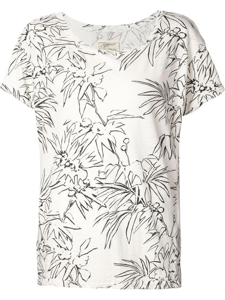 Current/elliott Floral Print T-shirt