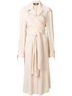 Jacquemus Wrap Front Trench Dress - Nude & Neutrals