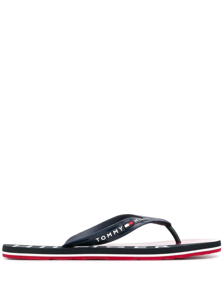 Tommy Hilfiger Colour-block Flip-flops - Blue