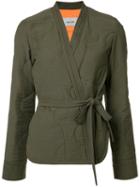 Rachel Comey Wrap Blouse, Women's, Size: 2, Green, Cotton/polyamide