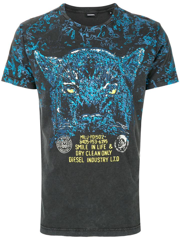 Diesel - Diego T-shirt - Men - Cotton - Xl, Grey, Cotton