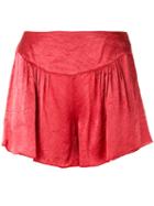 Forte Forte - Relaxed Shorts - Women - Viscose - Ii, Women's, Red, Viscose
