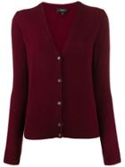 Theory V-neck Cardigan - Red