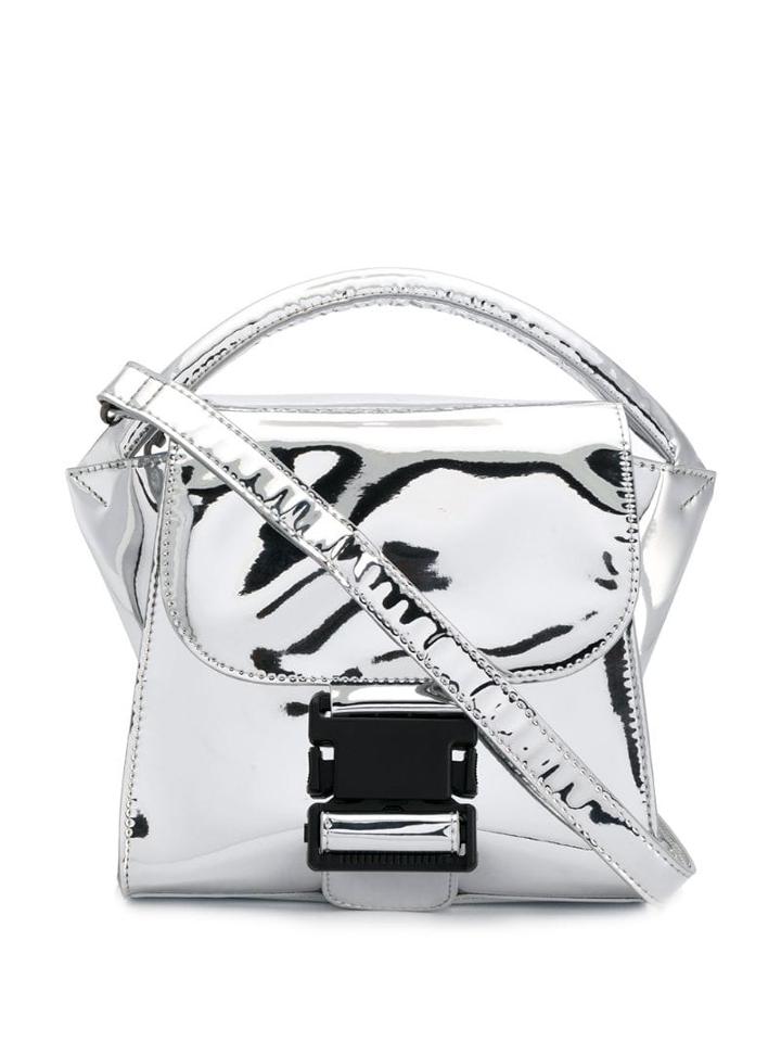 Zucca Metallic Small Tote - Silver