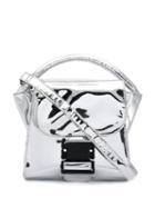Zucca Metallic Small Tote - Silver