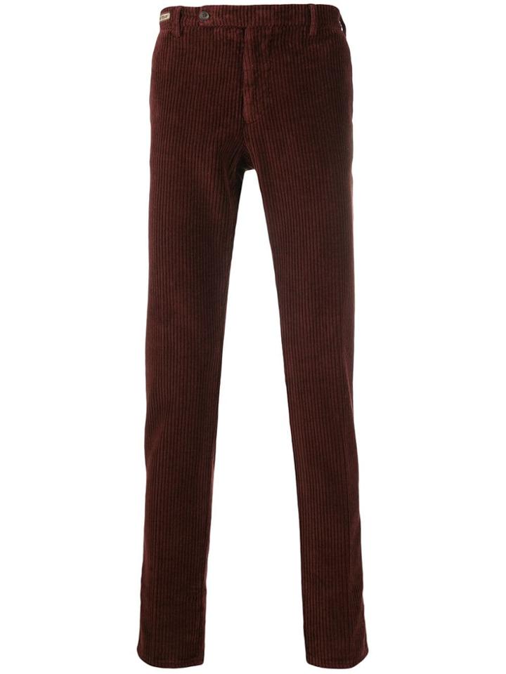 Berwich Straight Leg Corduroy Chinos - Brown