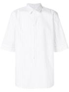 Helmut Lang Short Sleeves Striped Shirt - White