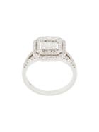 Gemco 18kt White Gold Square Cut Diamond Ring - Metallic