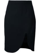 Alexander Wang Lace-up Skirt, Women's, Size: 0, Black, Polyester