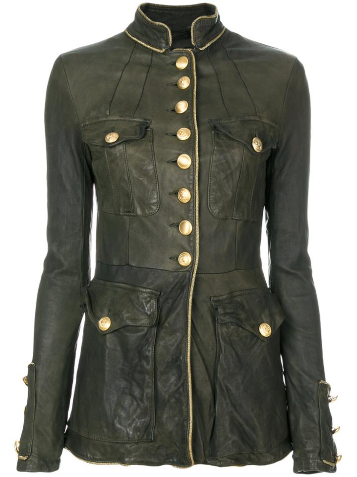 Giorgio Brato Fitted Military Jacket - Green
