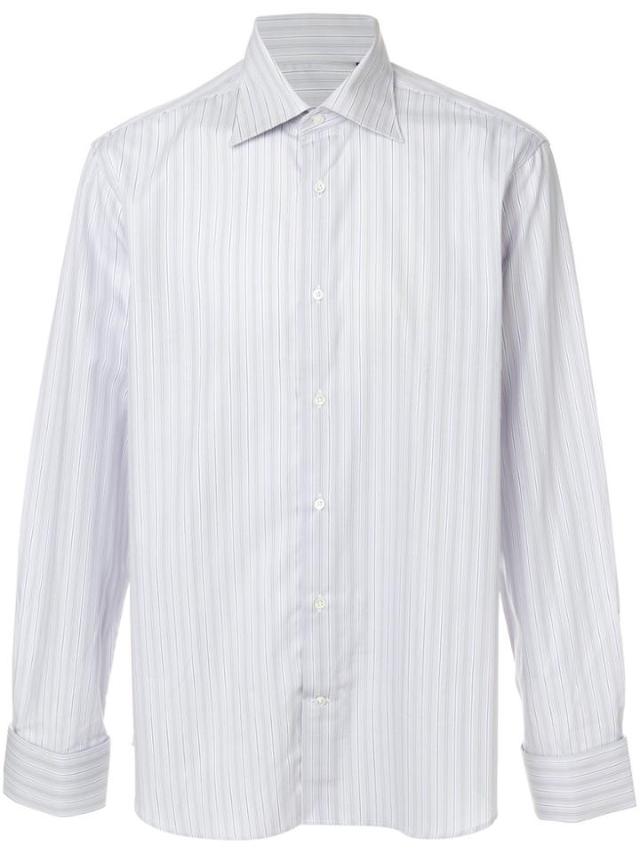 Canali Classic Fitted Shirt - Pink & Purple
