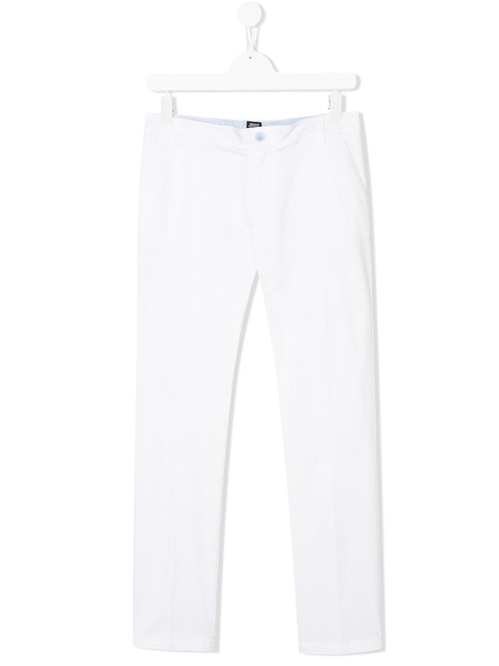 Armani Junior Classic Chinos - White