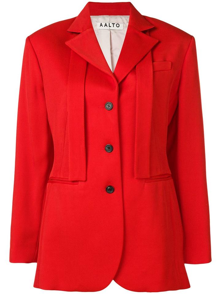 Aalto Single Breasted Blazer - Red