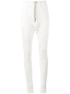 Rick Owens Drkshdw - Drop-crotch Trousers - Women - Cotton - L, Nude/neutrals, Cotton