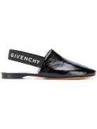 Givenchy Slingback Flat Sandals - Black