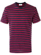 Officine Generale Striped T-shirt, Men's, Size: Xl, Blue, Cotton