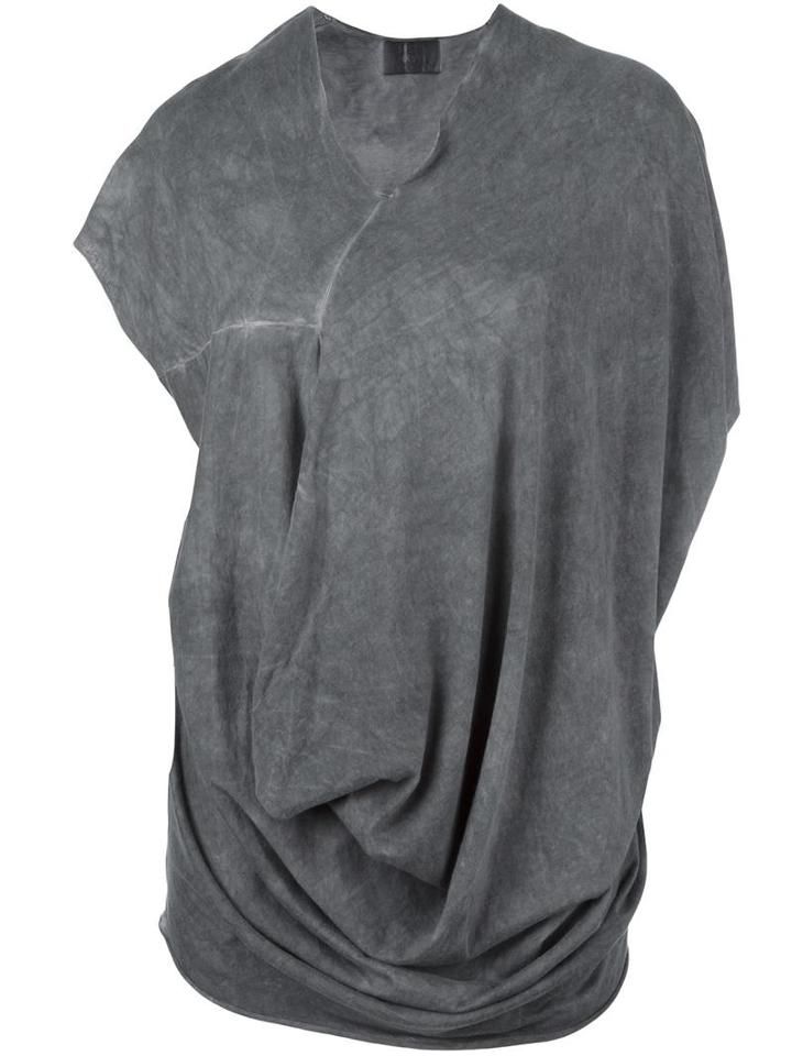 Lost & Found Ria Dunn Draped T-shirt, Women's, Size: Medium, Black, Cotton/cashmere