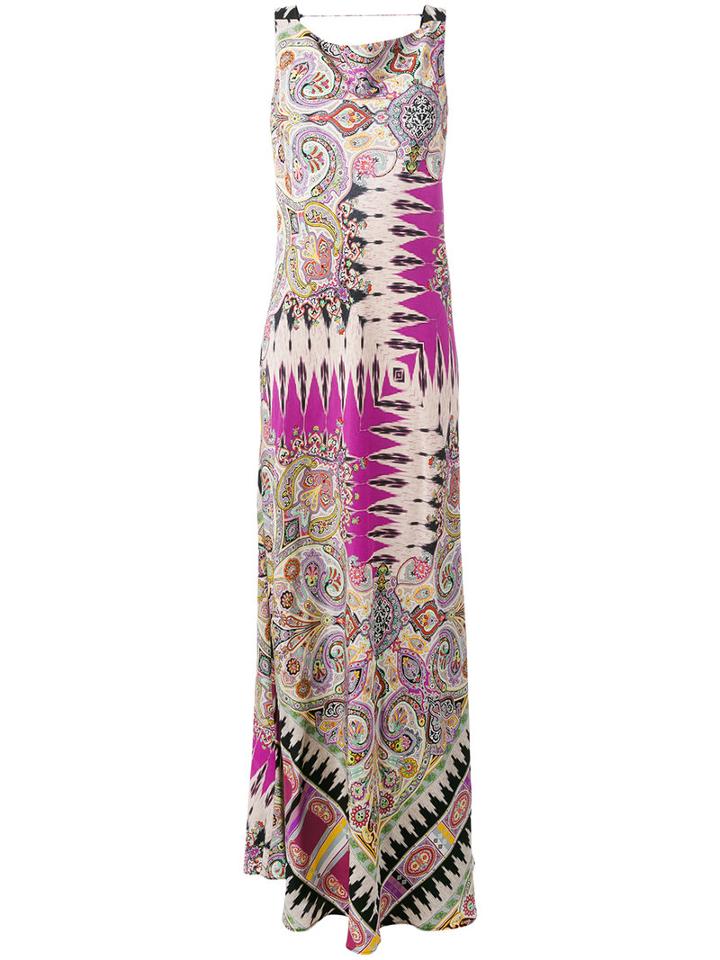 Etro - Backless Paisley Dress - Women - Silk - 42, Silk