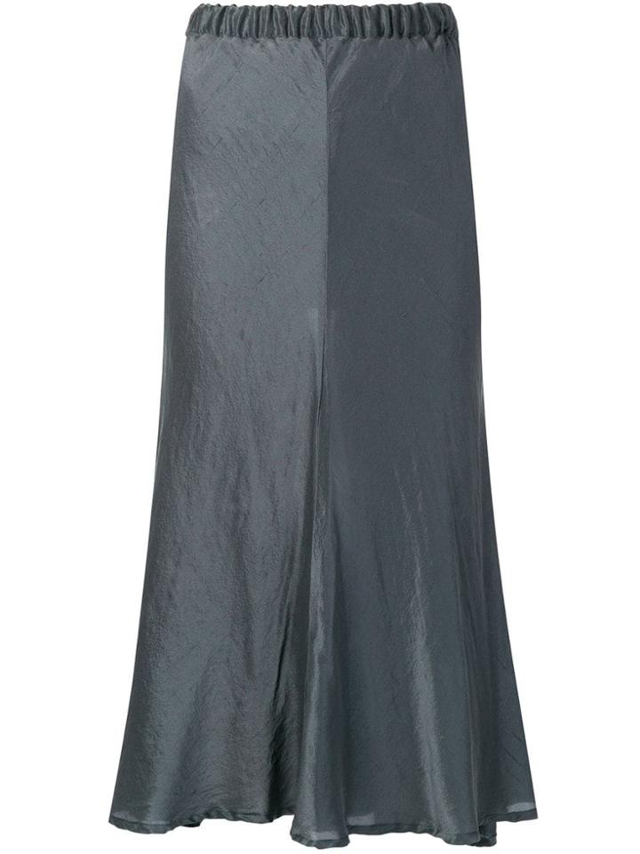Romeo Gigli Vintage 1990's Fluid Midi Skirt - Grey