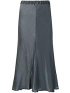 Romeo Gigli Vintage 1990's Fluid Midi Skirt - Grey