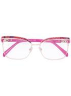 Emilio Pucci Square Shaped Glasses - Pink & Purple