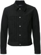 Christian Dada Buttoned Denim Jacket, Men's, Size: 46, Black, Cotton