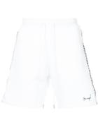 Stampd Checkered Side Panel Track Shorts - White