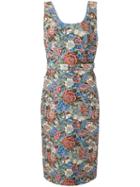 Ermanno Scervino Floral Motif Dress, Women's, Size: 42, Cotton/acrylic/polyester/other Fibers