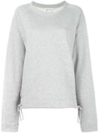 Faith Connexion Elongated Sleeves Sweatshirt, Women's, Size: Xs, Grey, Cotton