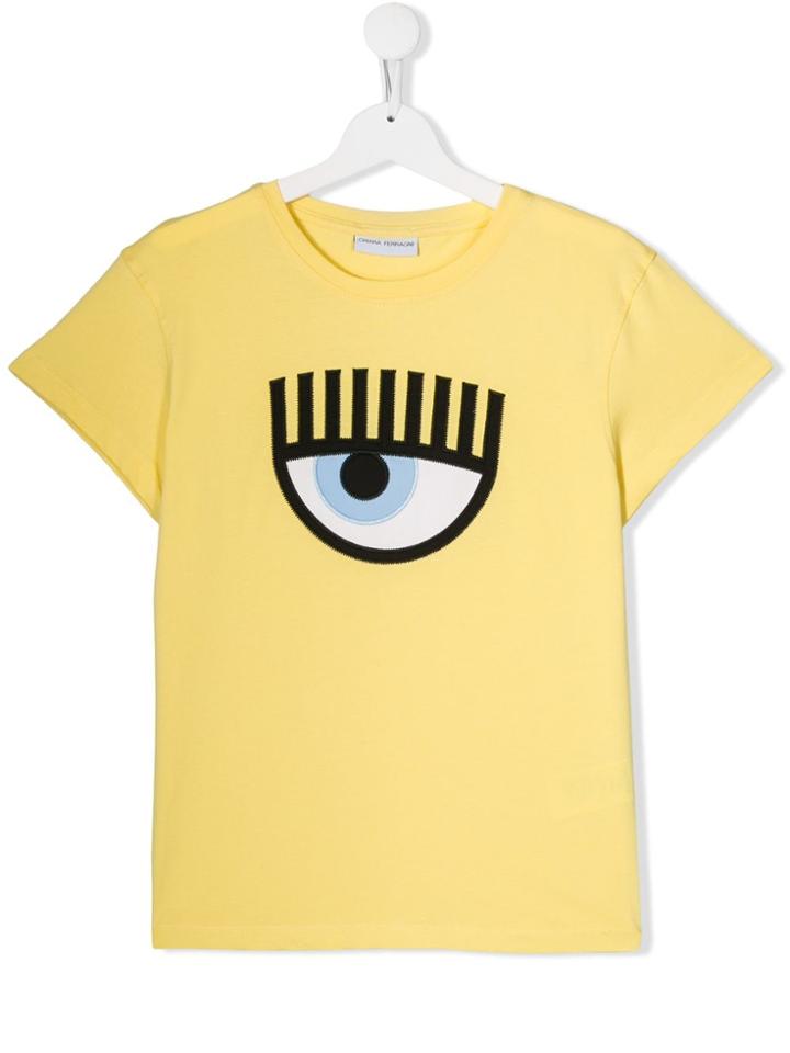Chiara Ferragni Kids Flirting T-shirt - Yellow