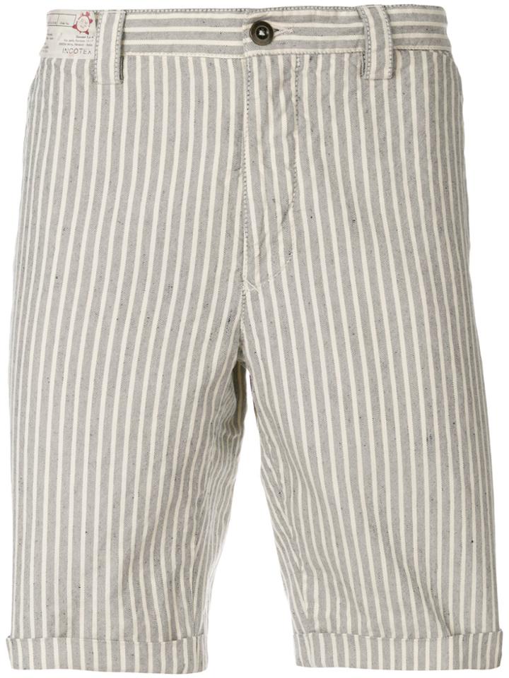 Incotex Striped Shorts - Grey