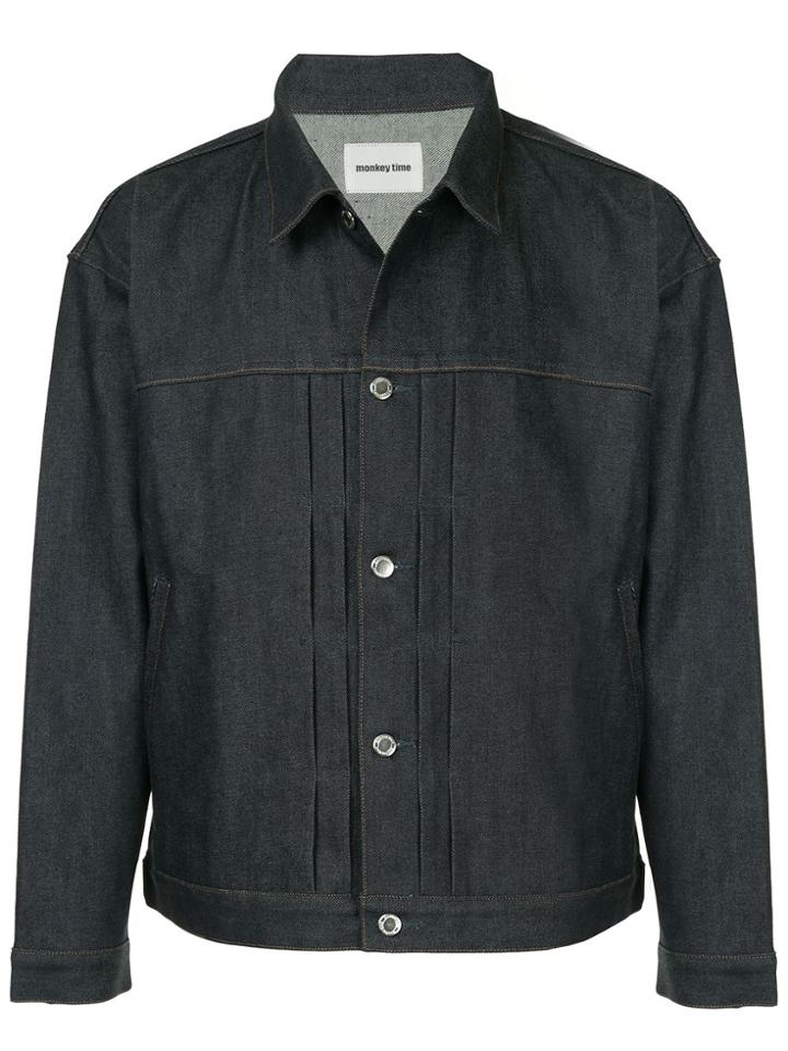 Monkey Time Baggy Denim Jacket - Blue