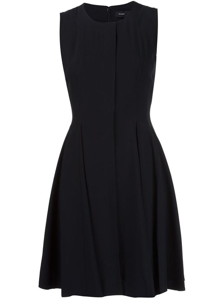 Proenza Schouler Pleated Dress, Women's, Size: 2, Black, Acetate/viscose