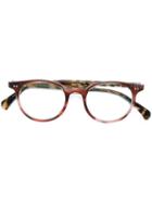 Oliver Peoples 'delray' Glasses, Red, Acetate