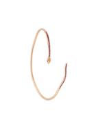Nadine Ghosn Ruby Serpent Cuff - Metallic
