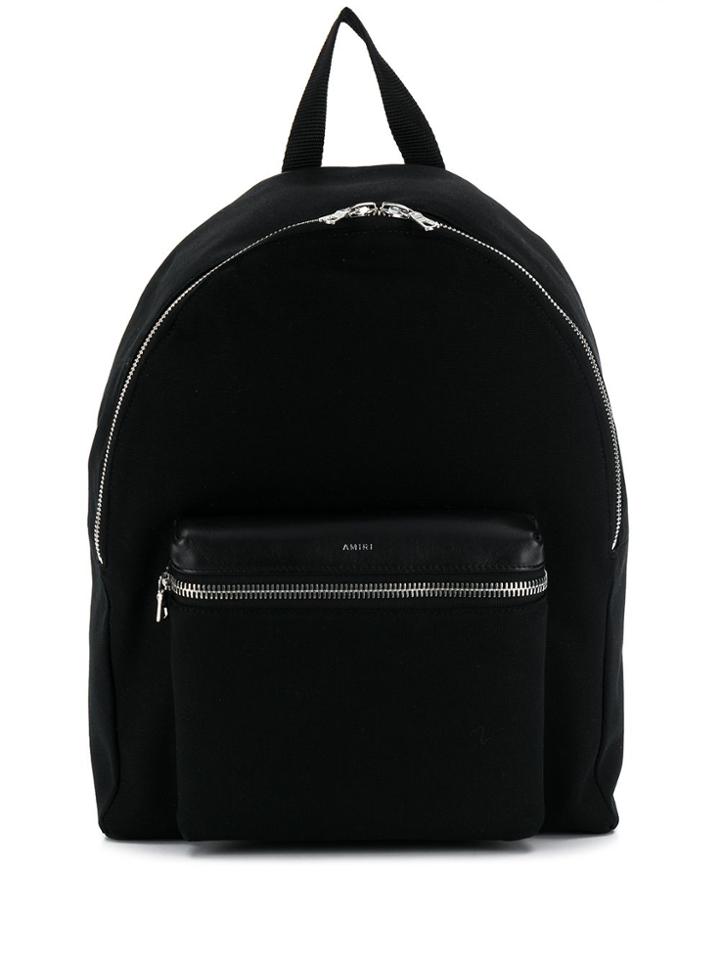 Amiri Leather Trim Backpack - Black