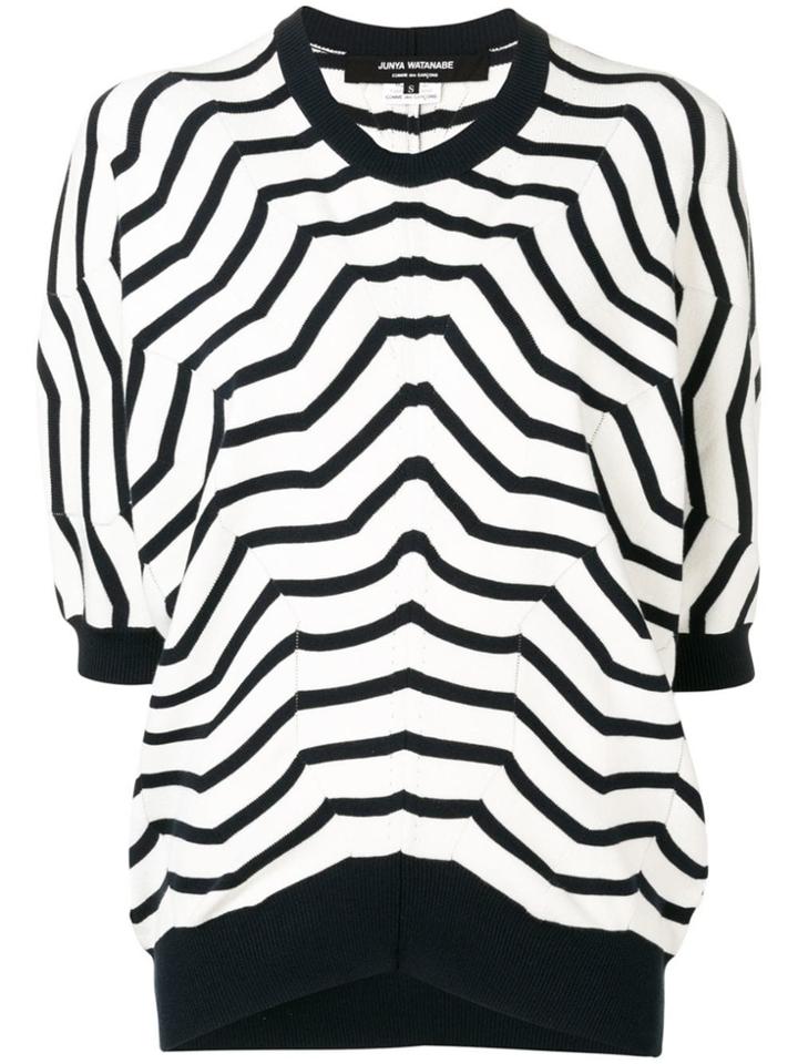 Junya Watanabe Geometric Knit Sweater - Blue