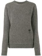 The Elder Statesman Grey Palm Tree Jumper