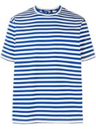 Junya Watanabe Man Striped Pattern T-shirt - Blue