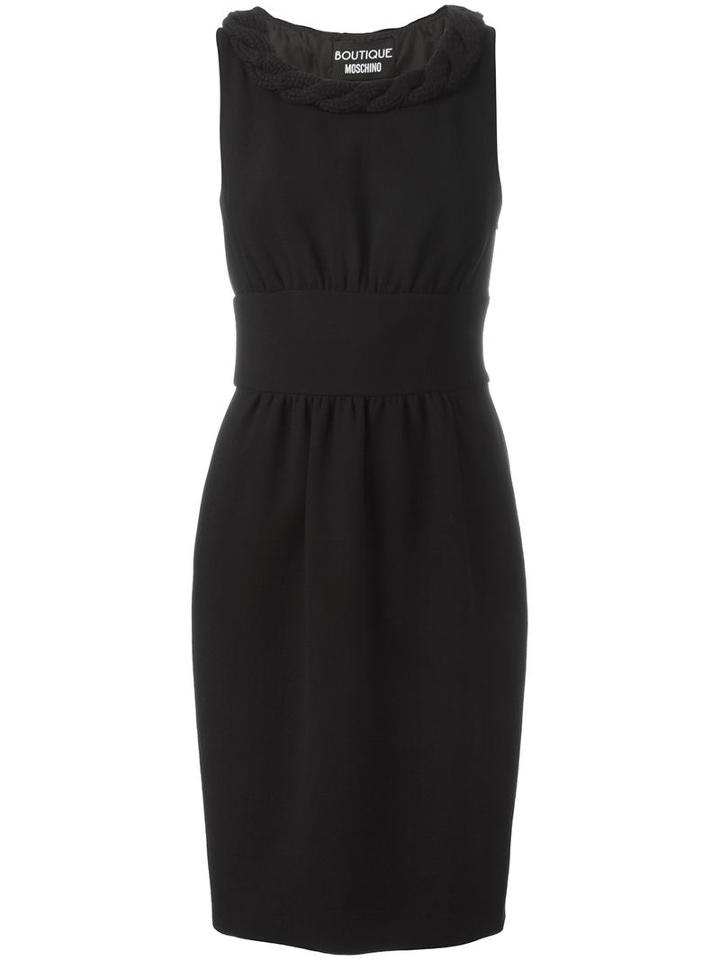 Boutique Moschino Fitted Dress, Women's, Size: 48, Virgin Wool/acetate/rayon