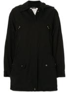 Chanel Pre-owned Hooded Zipped Coat - Black