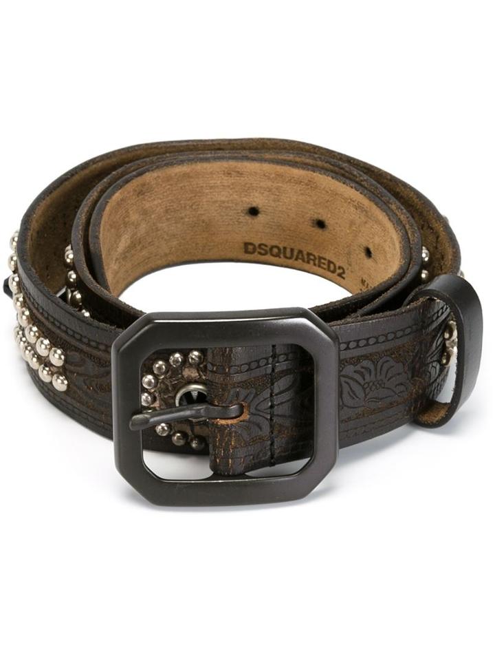 Dsquared2 'turkish Biker' Belt, Men's, Size: 105, Black, Leather/metal (other)