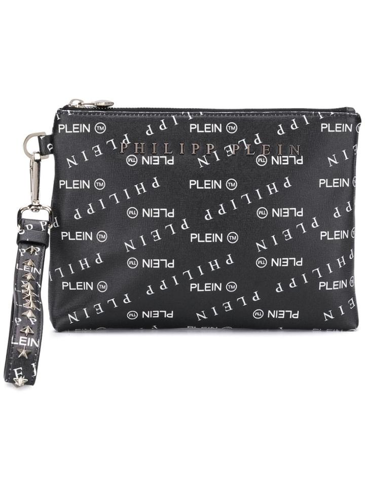 Philipp Plein All-over Pp Clutch - Black