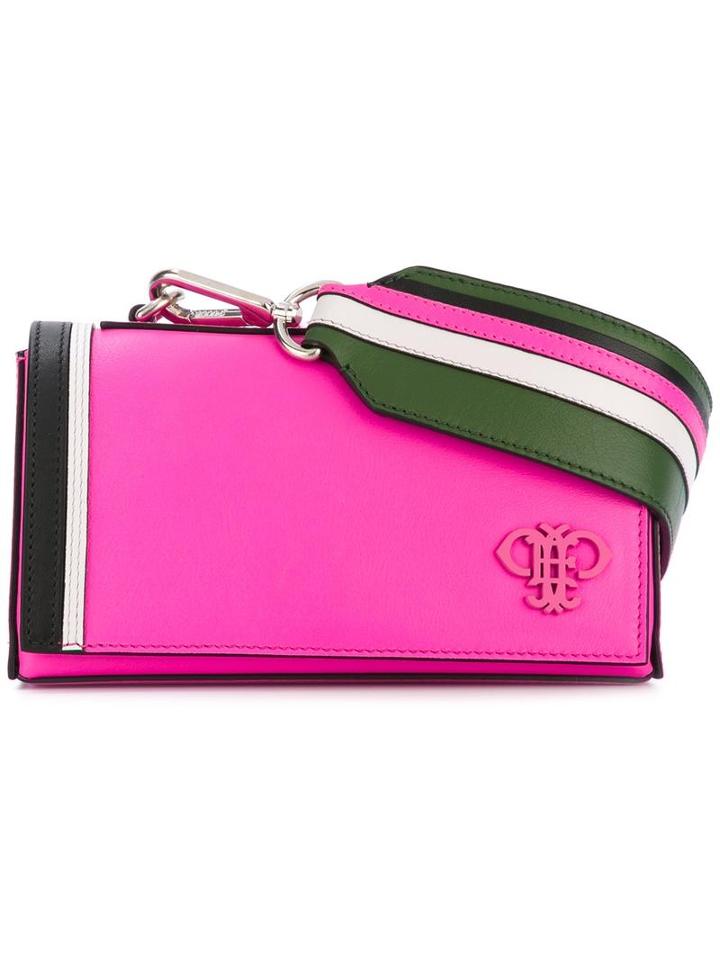 Emilio Pucci Logo Appliqué Crossbody Bag, Women's, Pink/purple