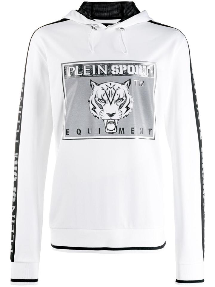 Plein Sport Metal Sport Hoodie - White